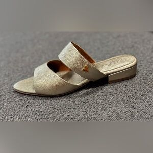 Leather gold sandals